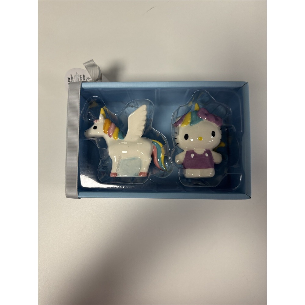 SANRIO HELLO KITTY‎ UNICORN SALT AND PEPPER SHAKER SET - NEW IN BOX